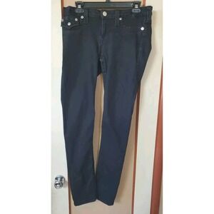 True Religion Skinny Black Denim Jeans  W31" L30"